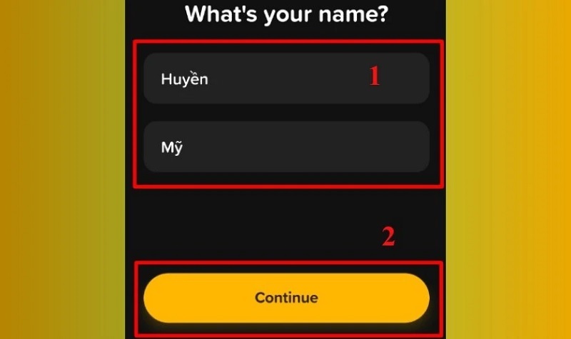 Nhấn nút Continue