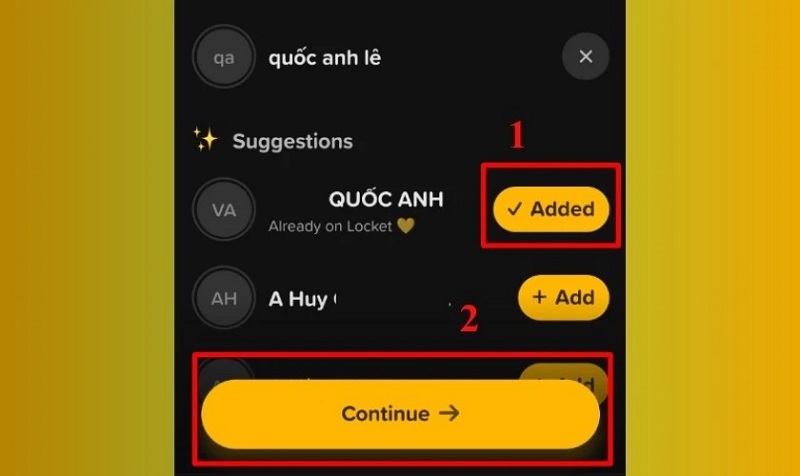 Nhấn nút Continue