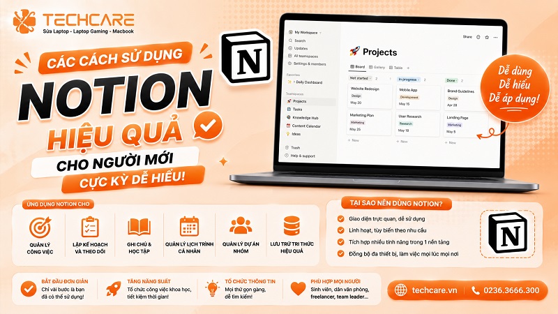 Các cách sử dụng Notion hiệu quả cho người mới cực kỳ dễ hiểu