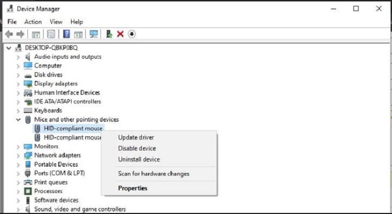Chọn Device manager