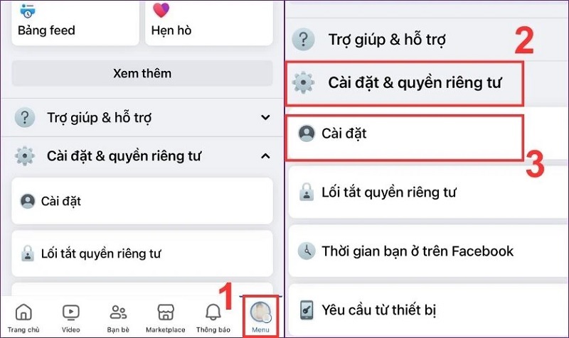 Nhấn vào tùy chọn Cài đặt
