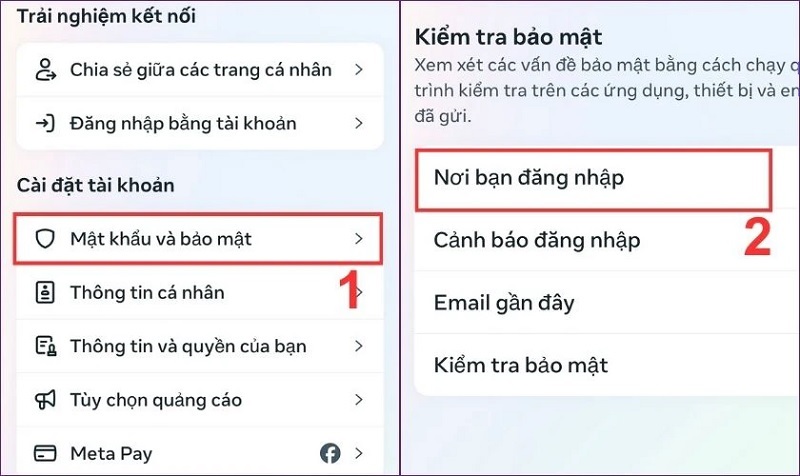 Chọn Nơi bạn đăng nhập