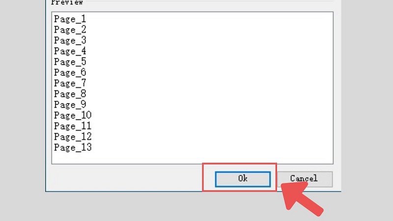 Kết quả tách file Word thành công bằng plugin Kutools for Word