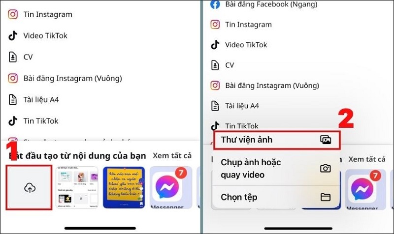 Chọn Thư viện ảnh