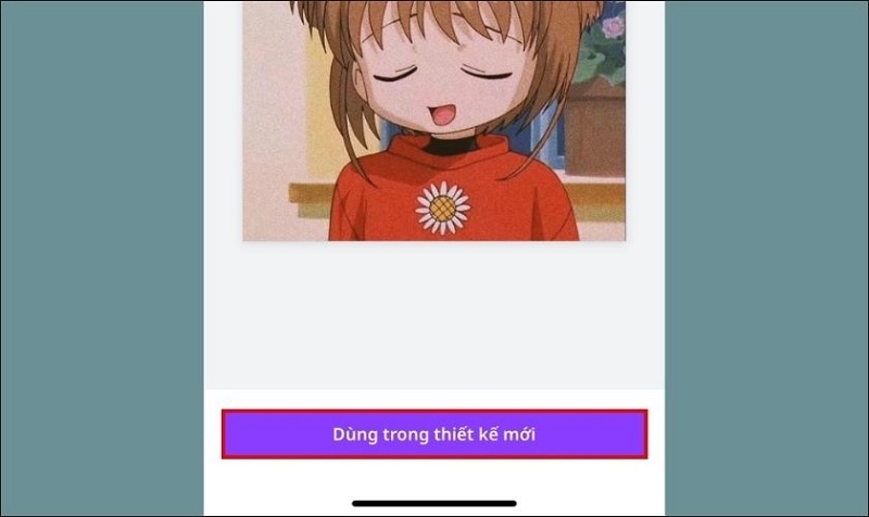 Chọn Dùng trong thiết kế mới