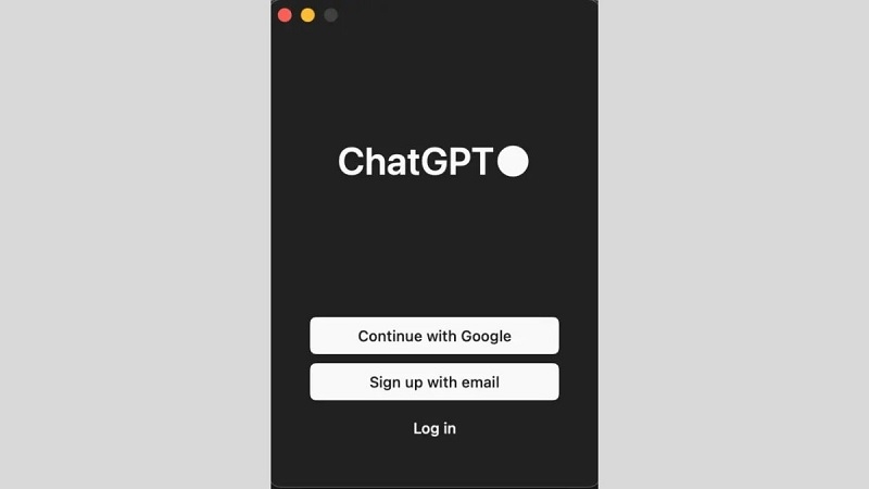 Đăng nhập ứng dụng ChatGPT trên macOS Đăng nhập ứng dụng ChatGPT trên macOS