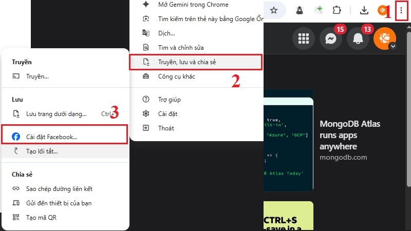 Vị trí nút cài đặt ứng dụng trên Chrome Vị trí nút cài đặt ứng dụng trên Chrome