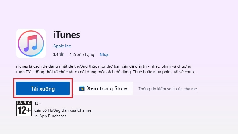 Trang tải iTunes chính thức từ Apple dành cho máy tính Windows bước 2 Trang tải iTunes chính thức từ Apple dành cho máy tính Windows bước 2