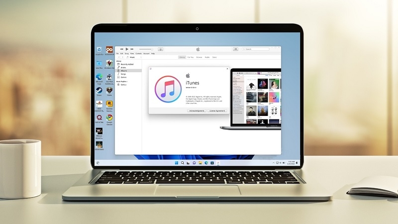 Giao diện phần mềm iTunes trên máy tính Windows Giao diện phần mềm iTunes trên máy tính Windows