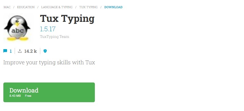 Cách tải ứng dụng Tux Typing cho mac OS