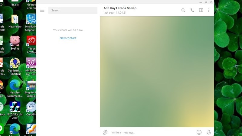Quá trình tải và cài đặt phần mềm Telegram trên máy tính đã thành công