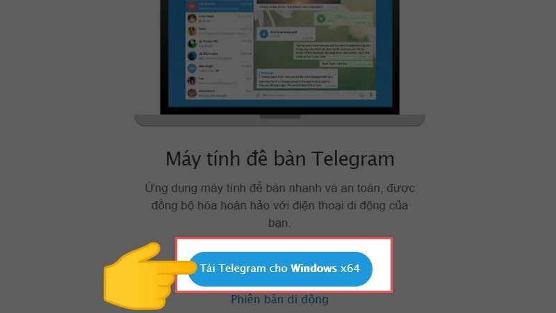 Cách tải và cài đặt Telegram cho PC bằng File .exe