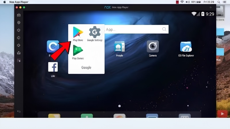 Đăng nhập Google Play Store bên trong NoxPlayer Đăng nhập Google Play Store bên trong NoxPlayer