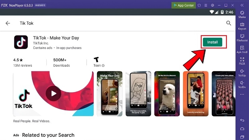 Tìm và cài đặt TikTok trong Play Store Tìm và cài đặt TikTok trong Play Store