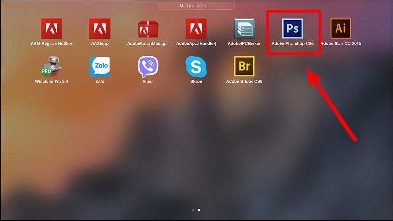 Màn hình khởi động Photoshop lần đầu trên MacBook
