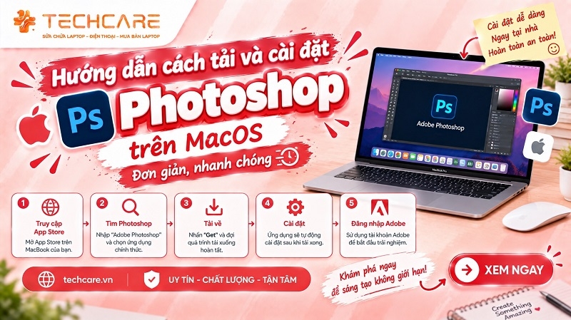 Hướng dẫn cách tải và cài đặt Photoshop trên MacOS đơn giản, nhanh chóng