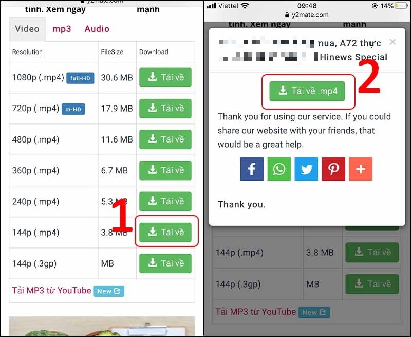 Nhấn vào nút Tải về.mp4