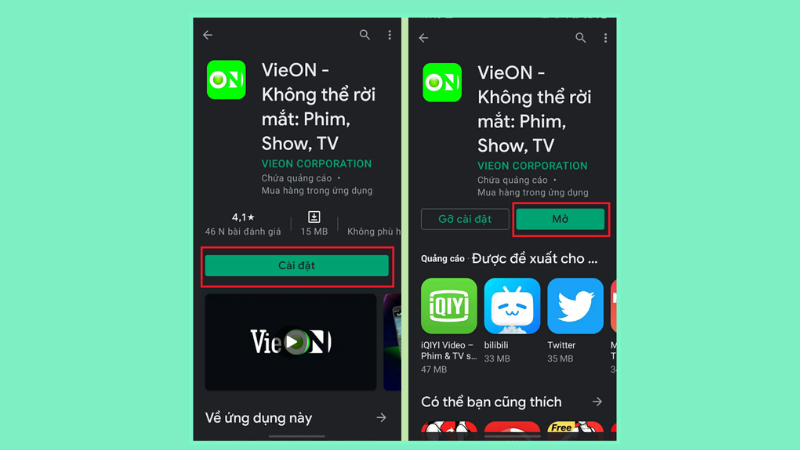 Cách Tải VieON Theo Từng Thiết Bị