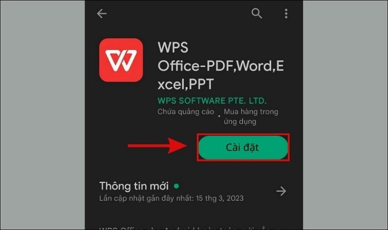 Cách tải WPS Office cho Android