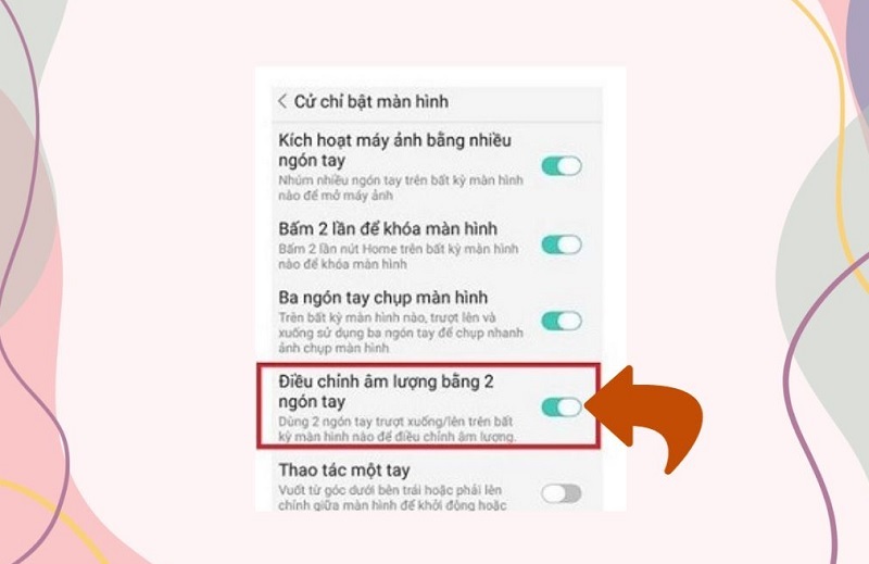 Kích hoạt cử chỉ điều chỉnh âm lượng để tăng giảm âm lượng trên OPPO không dùng phím cứng