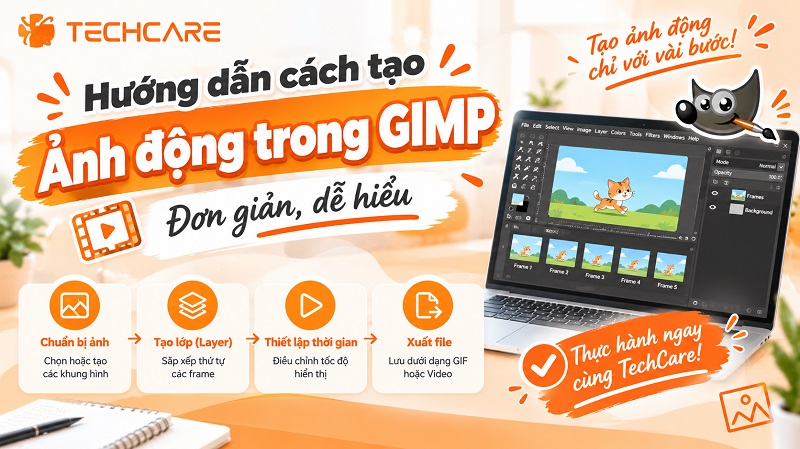 Hướng dẫn cách tạo ảnh động trong GIMP đơn giản, dễ hiểu