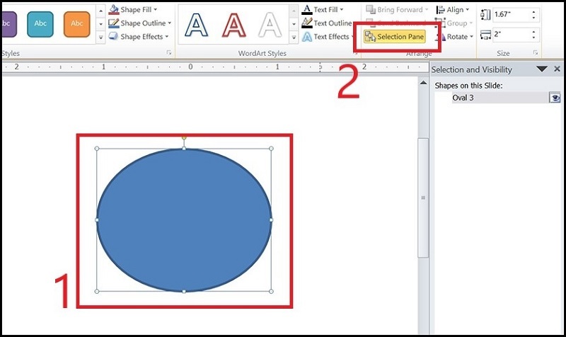 Chọn Selection Pane