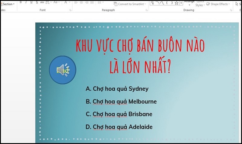 Nhấn chuột phải rồi chọn nút Paste