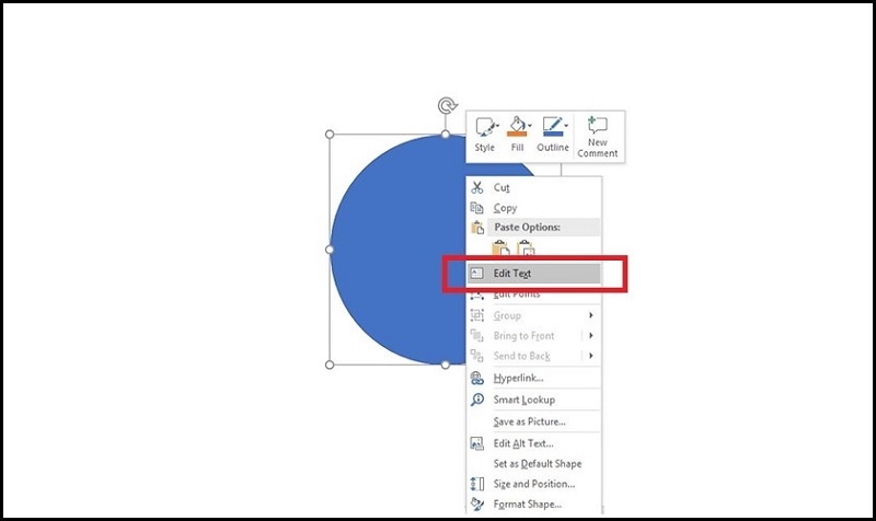 Nhấn nút Edit Text