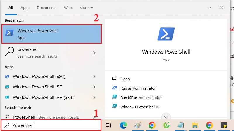 Tạo file bằng dòng lệnh bước 1