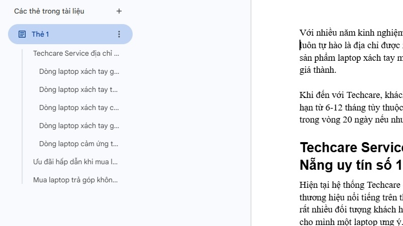 Chọn Tiêu đề 1 Tiêu đề 2 Tiêu đề 3 để tạo mục lục Google Docs Chọn Tiêu đề 1 Tiêu đề 2 Tiêu đề 3 để tạo mục lục Google Docs