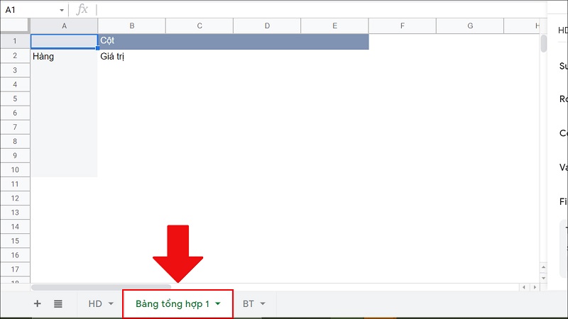 Một bảng Pivot Table hoàn chỉnh xuất hiện Một bảng Pivot Table hoàn chỉnh xuất hiện