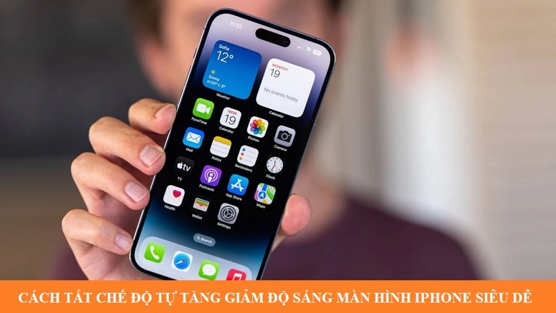 Cách tắt chế độ tự tăng giảm độ sáng màn hình iPhone siêu dễ