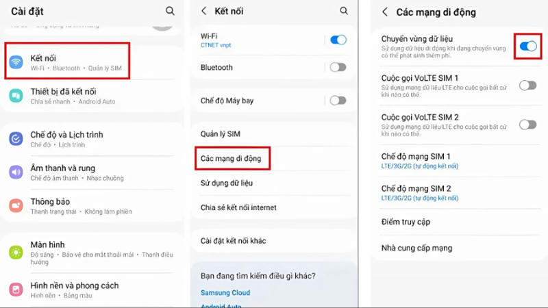 Cách tắt chuyển vùng dữ liệu trên iPhone
