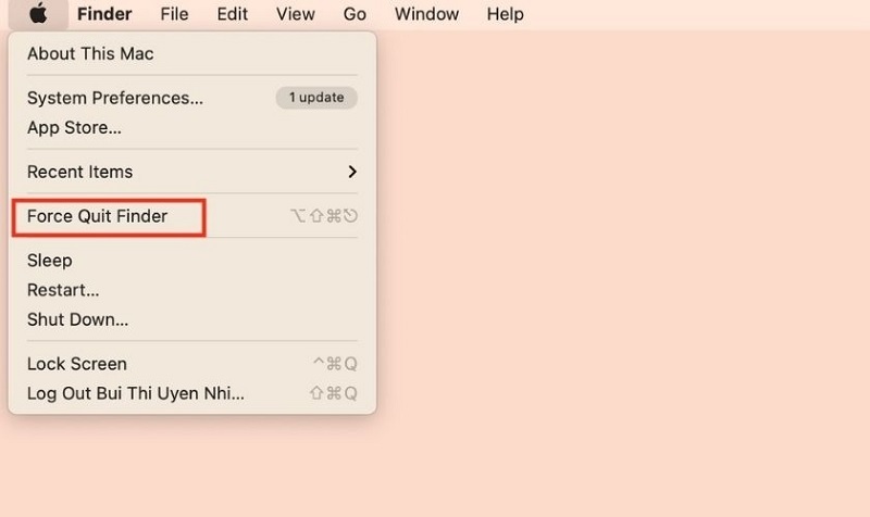 Nhấn giữ vào nút nguồn