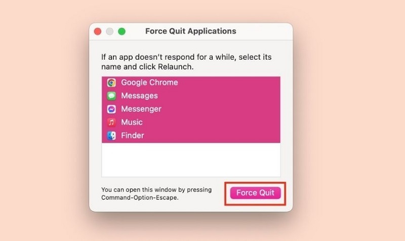 Khởi động lại máy bằng cách nhấn vào nút nguồn