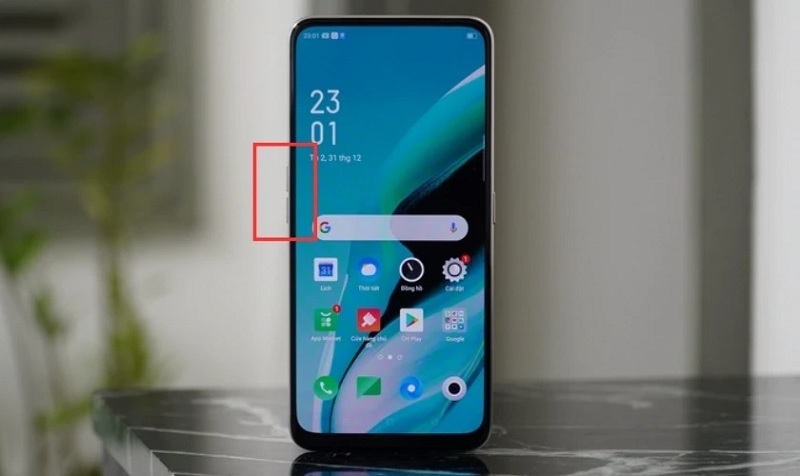 Nhấn giữ vào phím tăng giảm âm lượng
