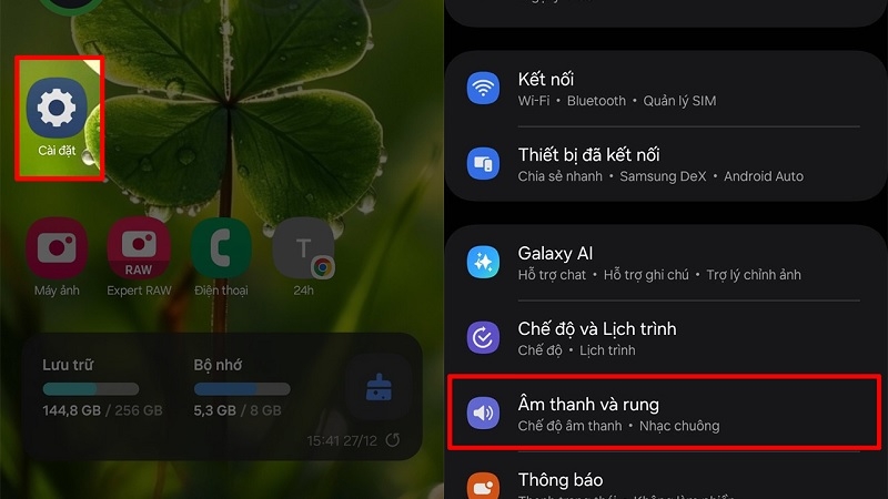 Cách tắt tiếng khi chụp hình trên Samsung siêu đơn giản