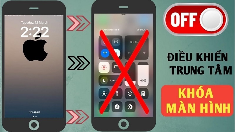 Cách tắt trung tâm điều khiển ở màn hình khóa iPhone nhanh nhất