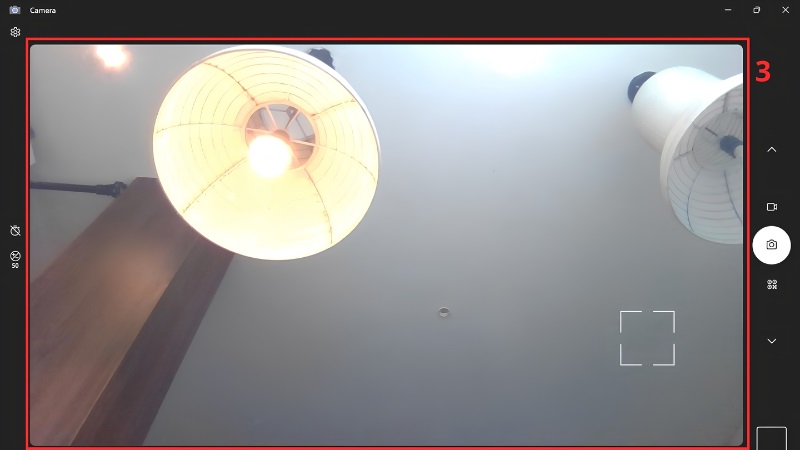 Hình ảnh camera hiển thị rõ nét trong ứng dụng Camera của Windows Hình ảnh camera hiển thị rõ nét trong ứng dụng Camera của Windows