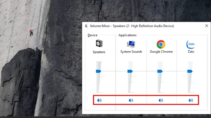 Kiểm tra và bật lại âm lượng từng ứng dụng trong Volume Mixer Windows 10 Kiểm tra và bật lại âm lượng từng ứng dụng trong Volume Mixer Windows 10