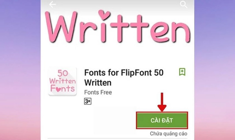 Chọn vào mục Cài đặt