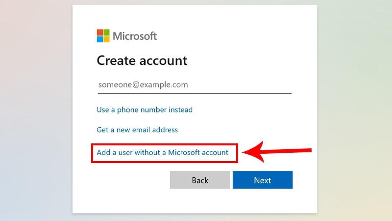 Thêm tài khoản Microsoft làm user mới trên máy bước 5
