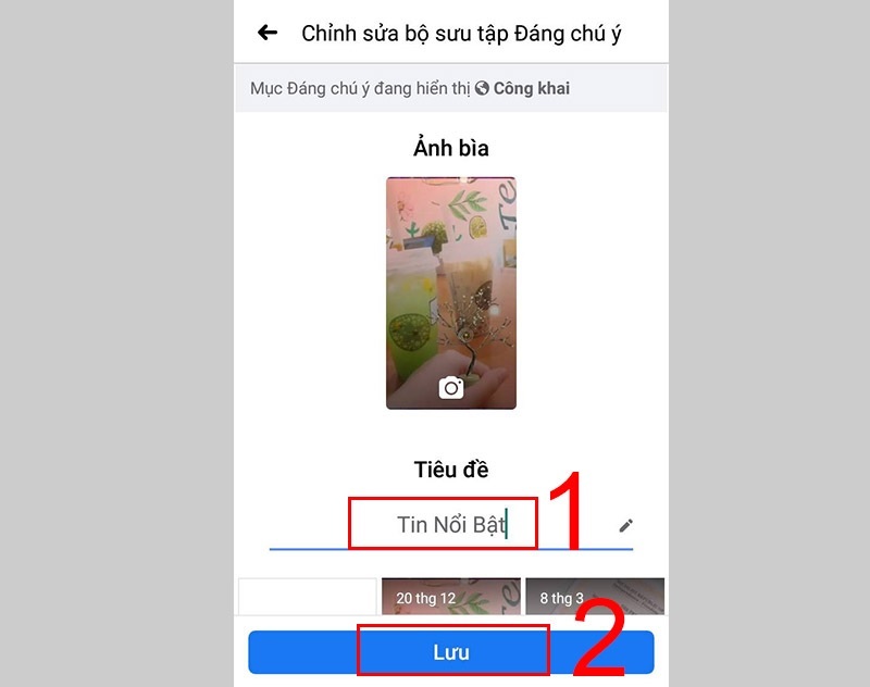 Nhấn nút Lưu