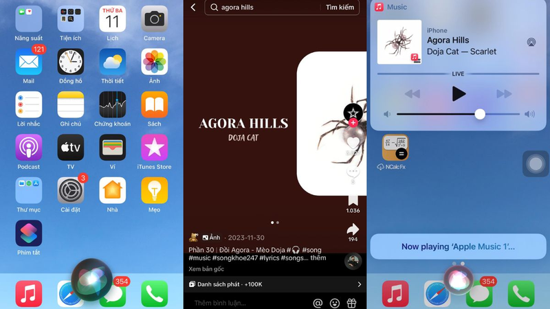 Cách tìm tên nhạc trên TikTok nhờ trợ lý ảo Siri