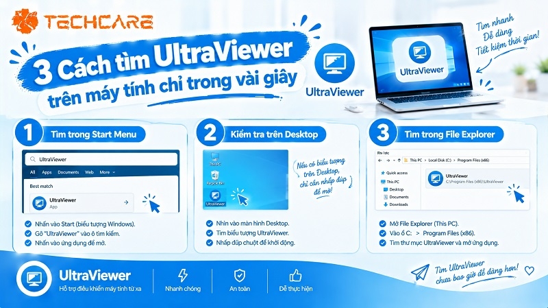 3 cách tìm UltraViewer trên máy tính chỉ trong vài giây