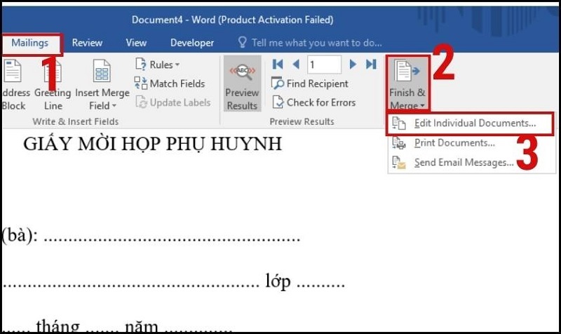 Nhấn vào tùy chọn Edit Individual Documents