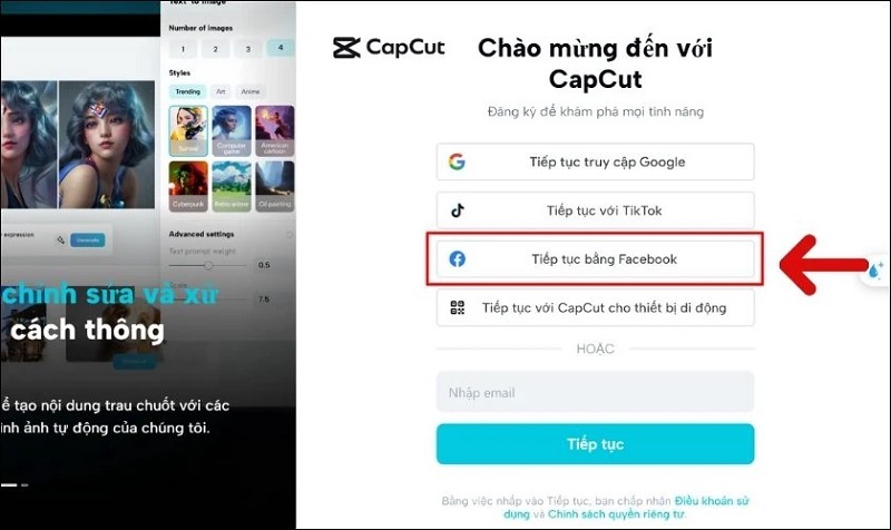 Đăng nhập vào tài khoản
