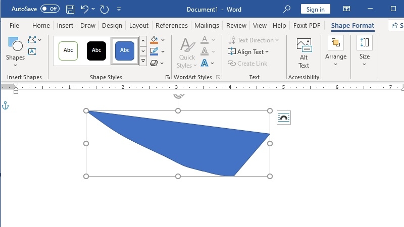 Cách vẽ hình tự do trong Word