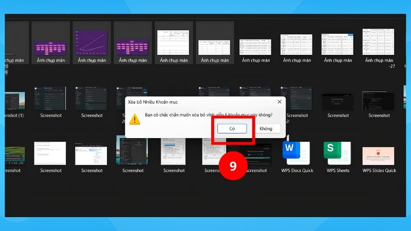 Các bước xóa thủ công ảnh chụp màn hình trong File Explorer trên Windows bước 5