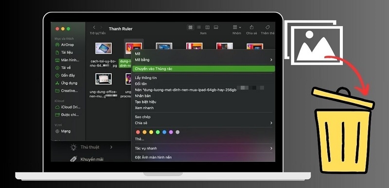 Cách xóa ảnh trên MacBook nhanh chóng chỉ với vài thao tác